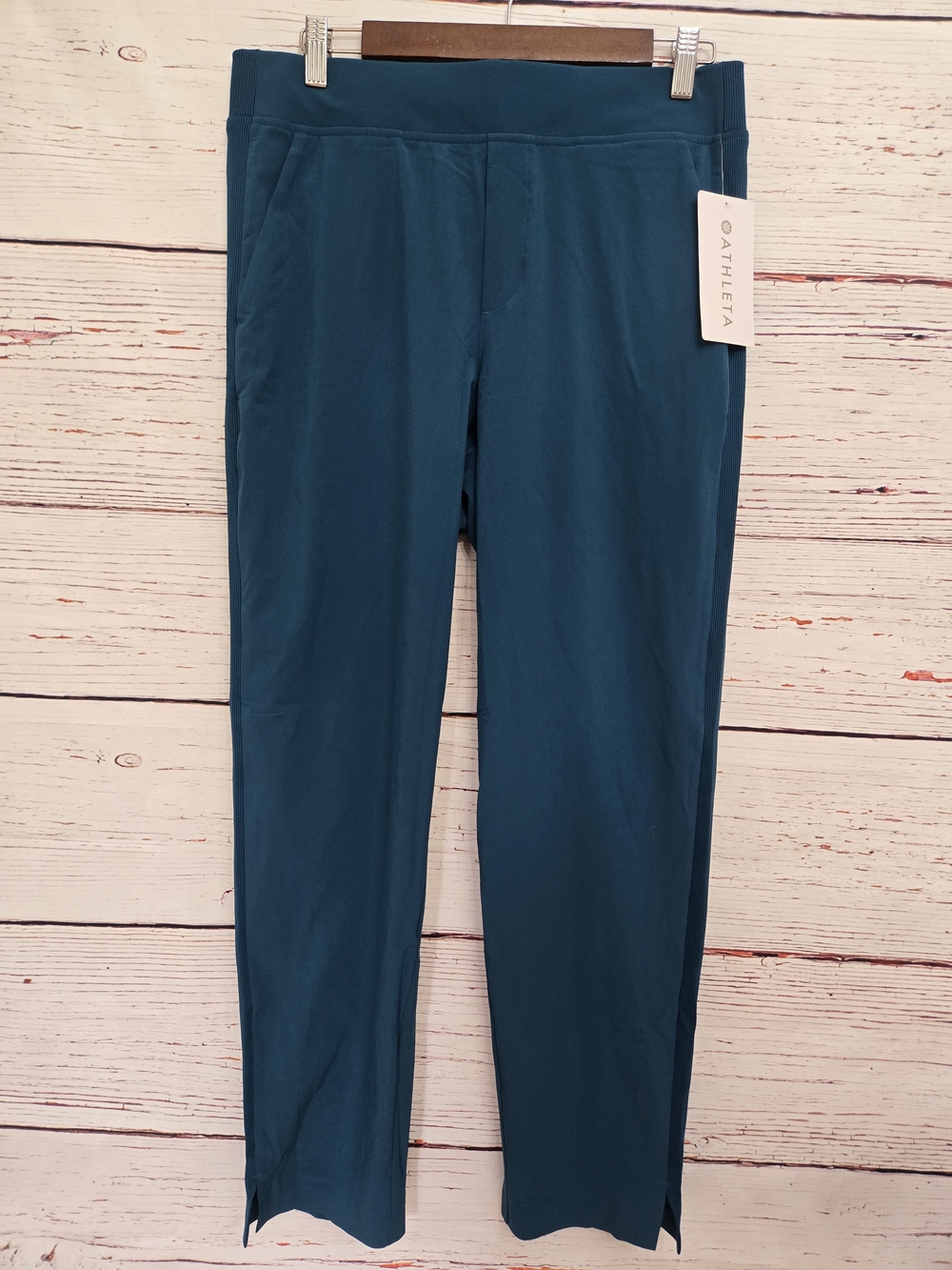 Athleta Brooklyn Ankle Pants Teal Size 10 NWT